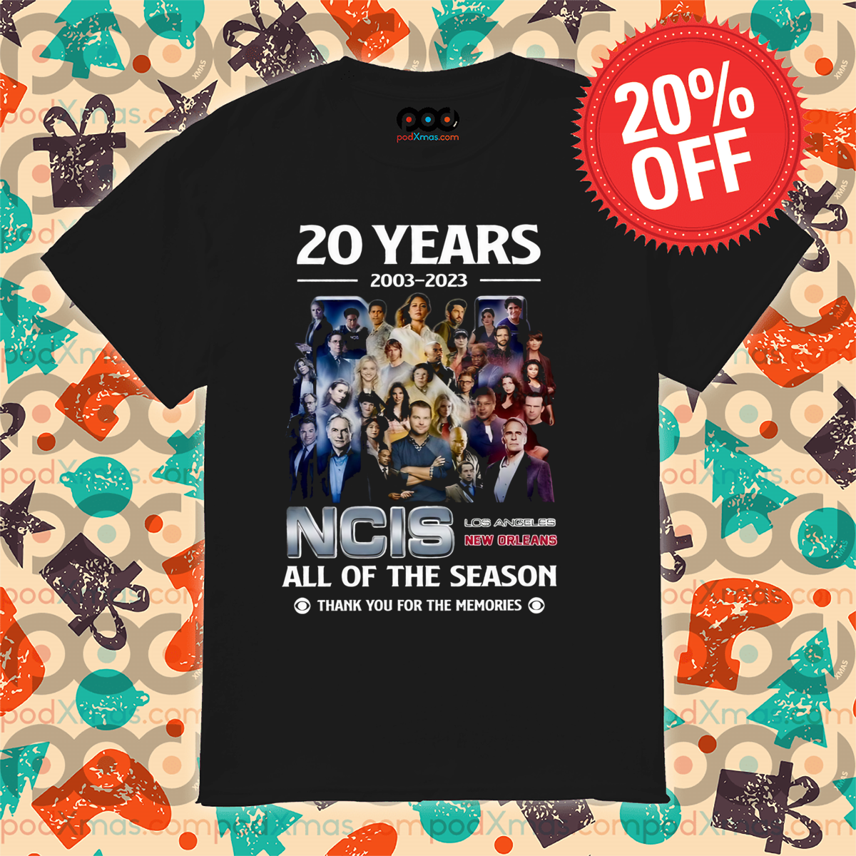 20 Years NCIS All Of The Season Thank You For The Memories 2024 Shirt