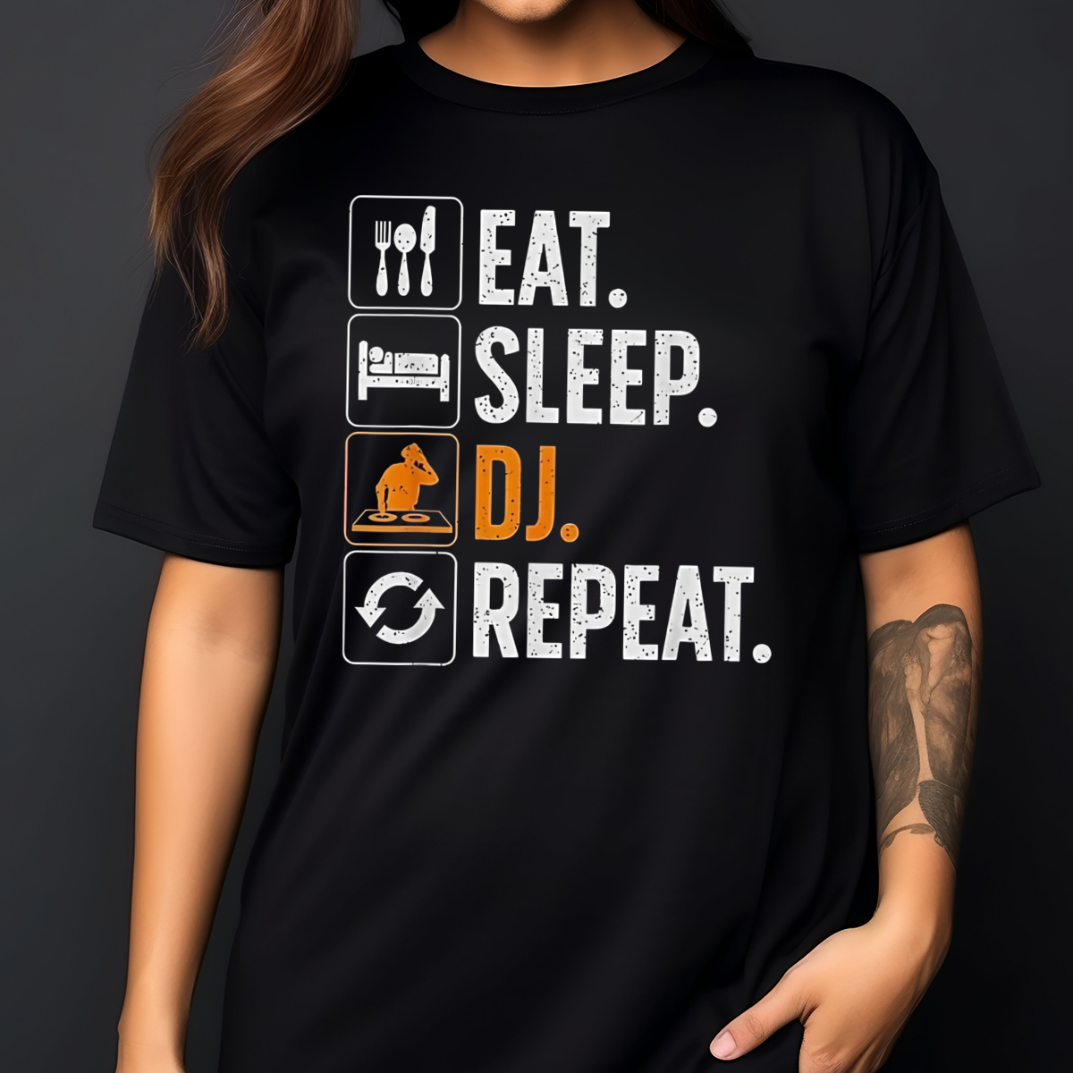 Eat Sleep DJ Repeat Vintage 2024 Shirt