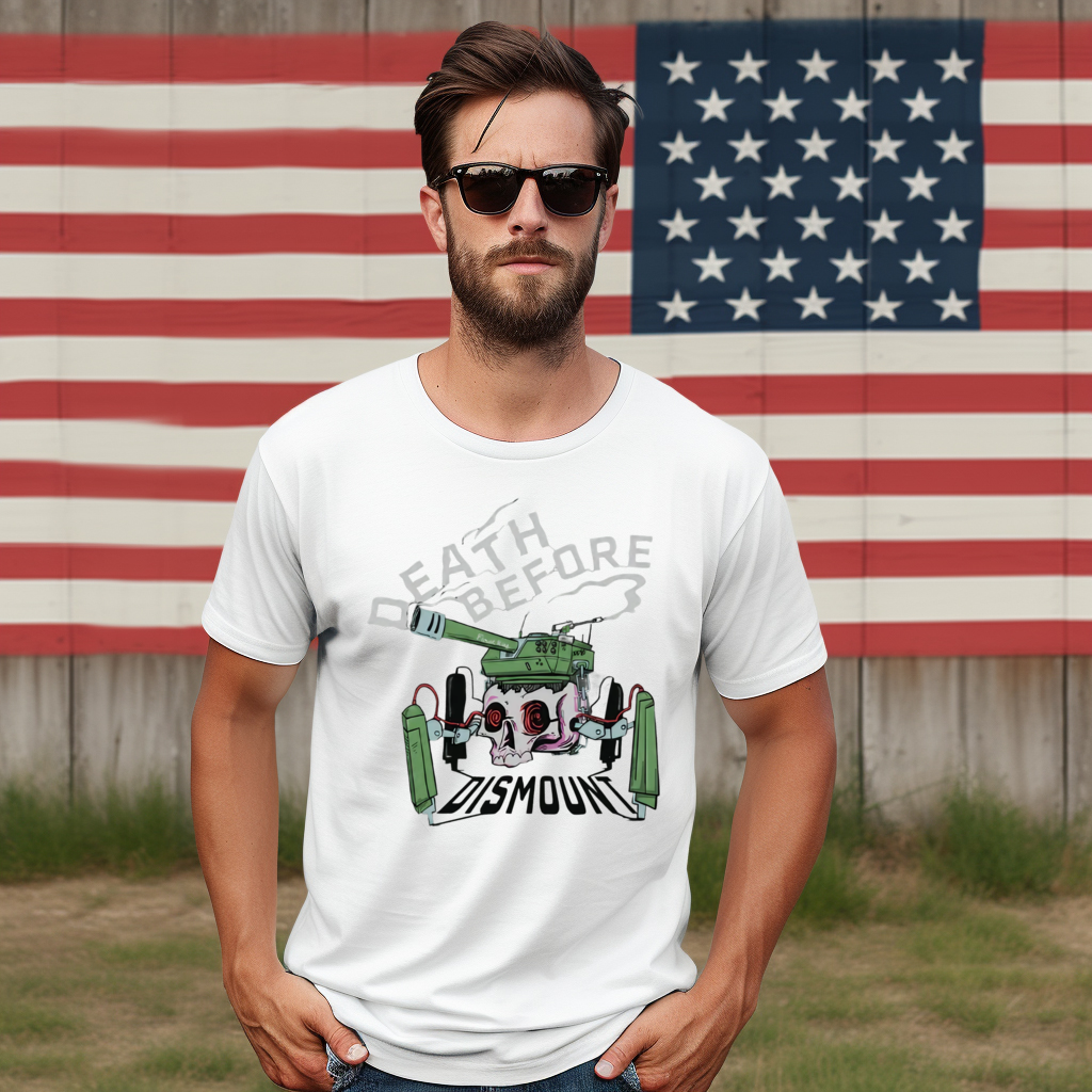 Skull Robot Tank Death Before Dismount Shirt