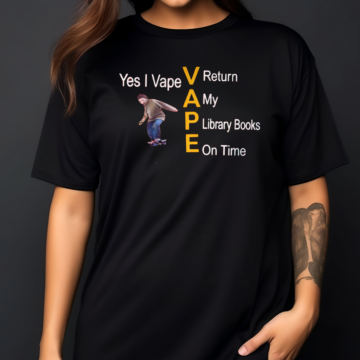 Yes I Vape V Return A My P Library Books E On Time 2024 Shirt