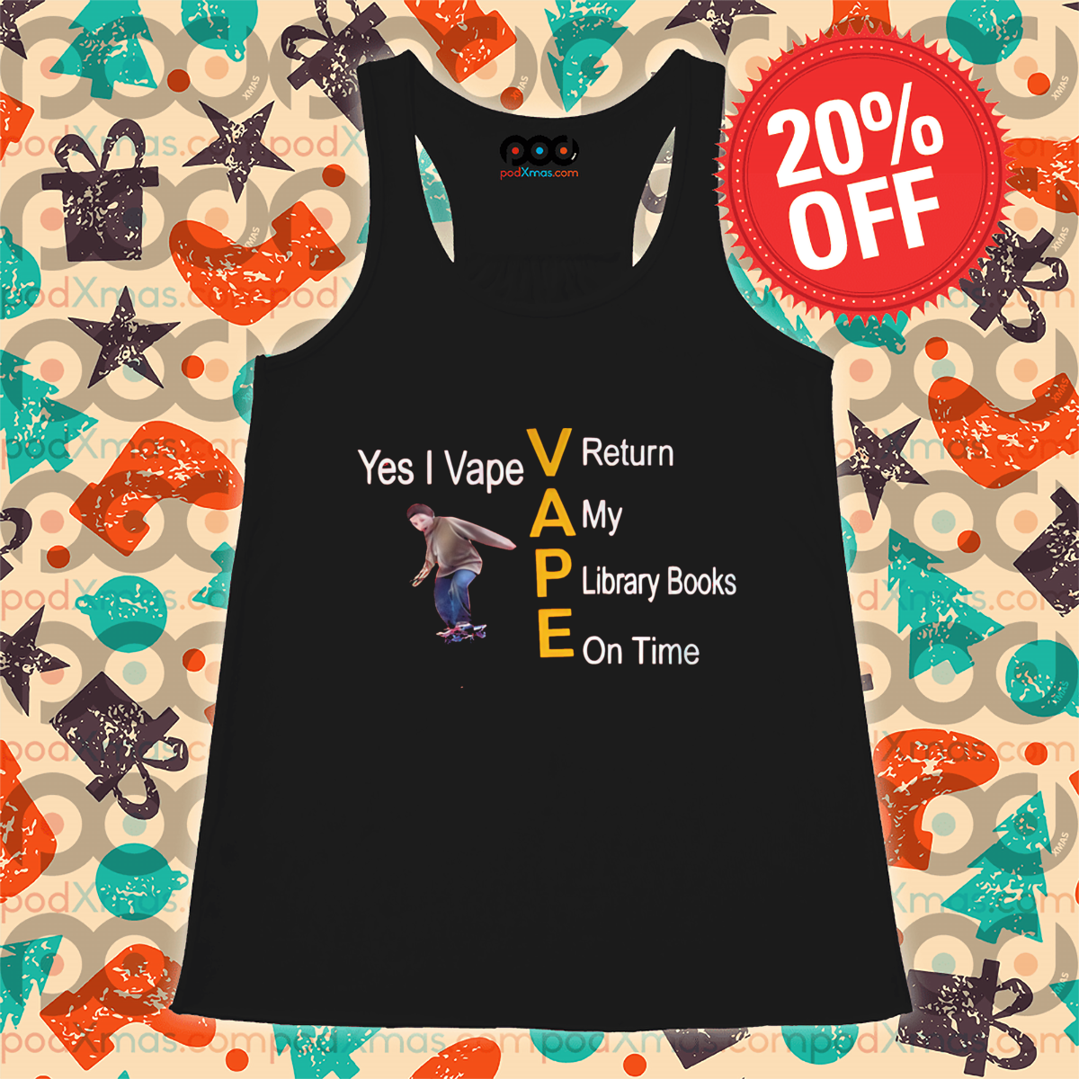Yes I Vape V Return A My P Library Books E On Time 2024 Shirt