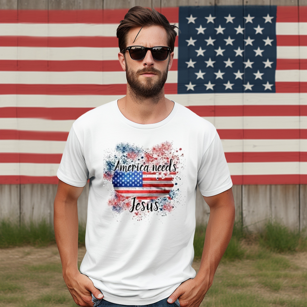 America Needs Jesus Colorful 2024 Shirt