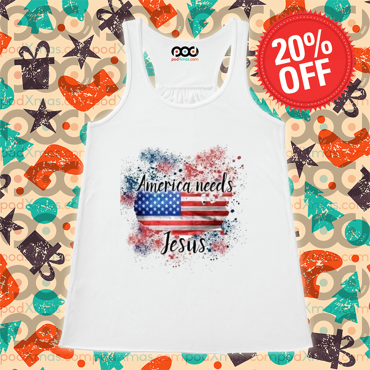 America Needs Jesus Colorful 2024 Shirt