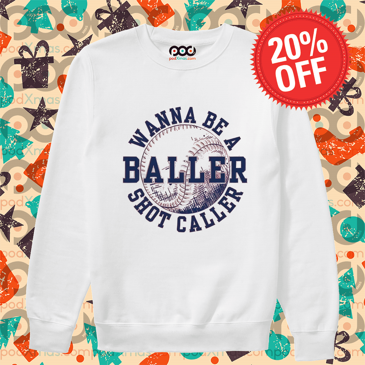 Baseball Wanna Be A Shot Caller Baller 2024 Shirt