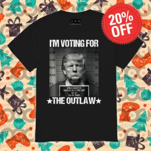 Donald Trump Mugshot I'm Voting For The Outlaw Vintage Shirt