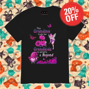 Floral Fairy Gnome This Grandma Loves Her Grandkids To Infinity And Beyond Shirt