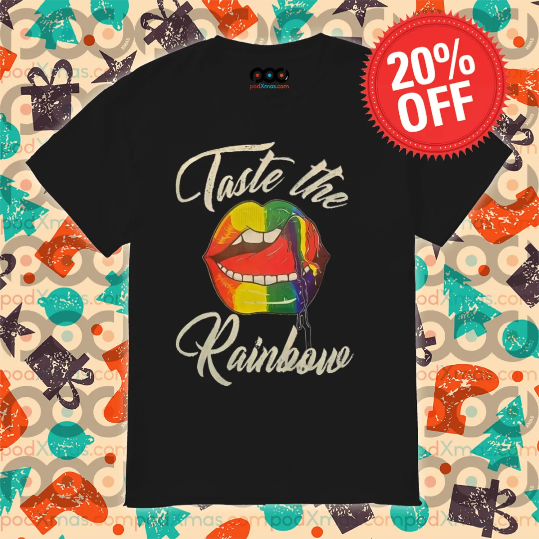 LGBTQ Lips Taste The Rainbow Shirt