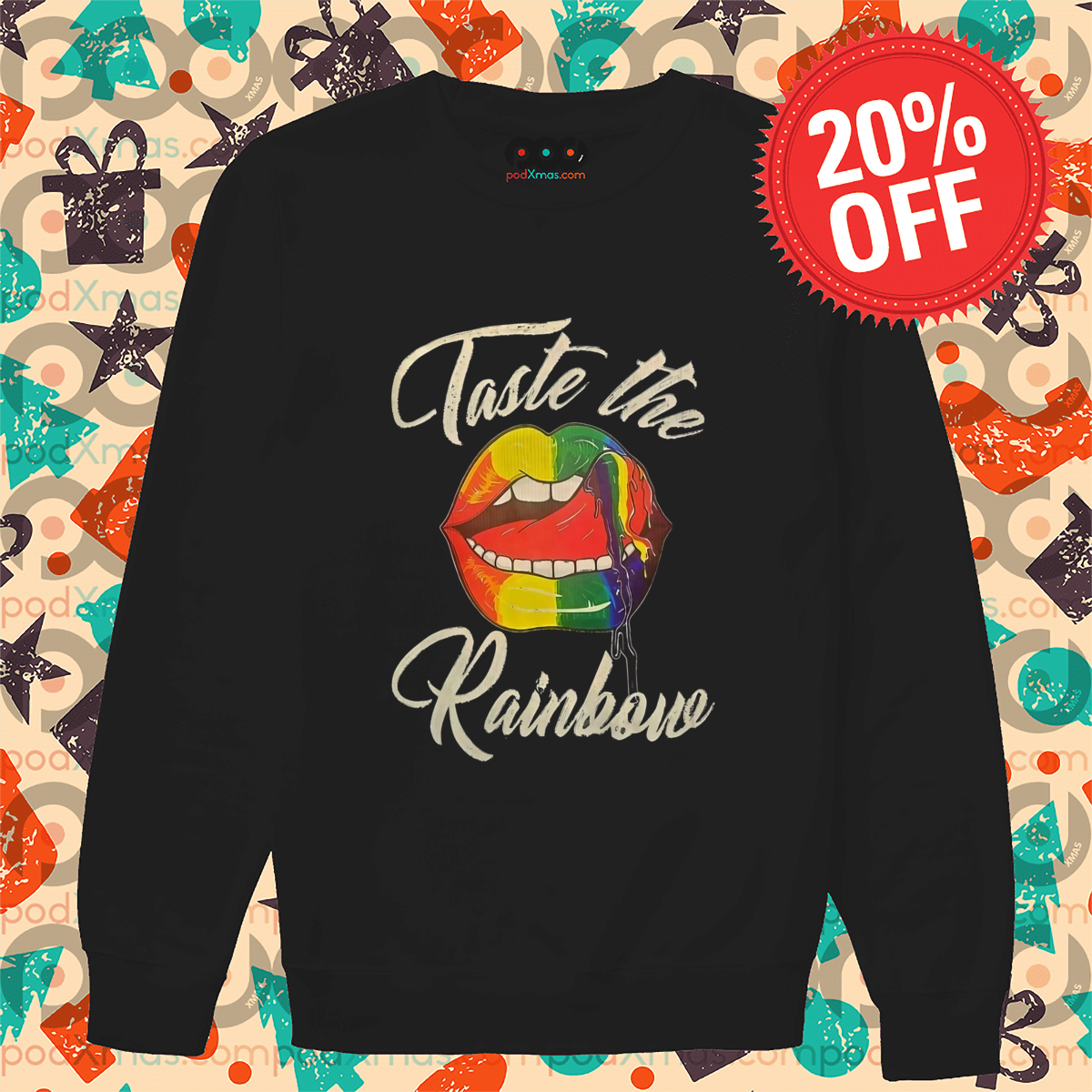 LGBTQ Lips Taste The Rainbow Shirt