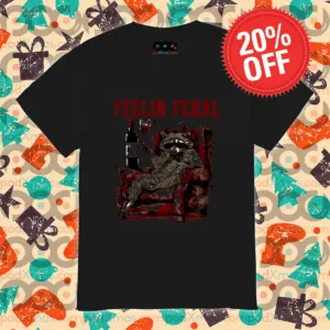 Racoon Chillin On The Sofa Feelin Feral Shirt