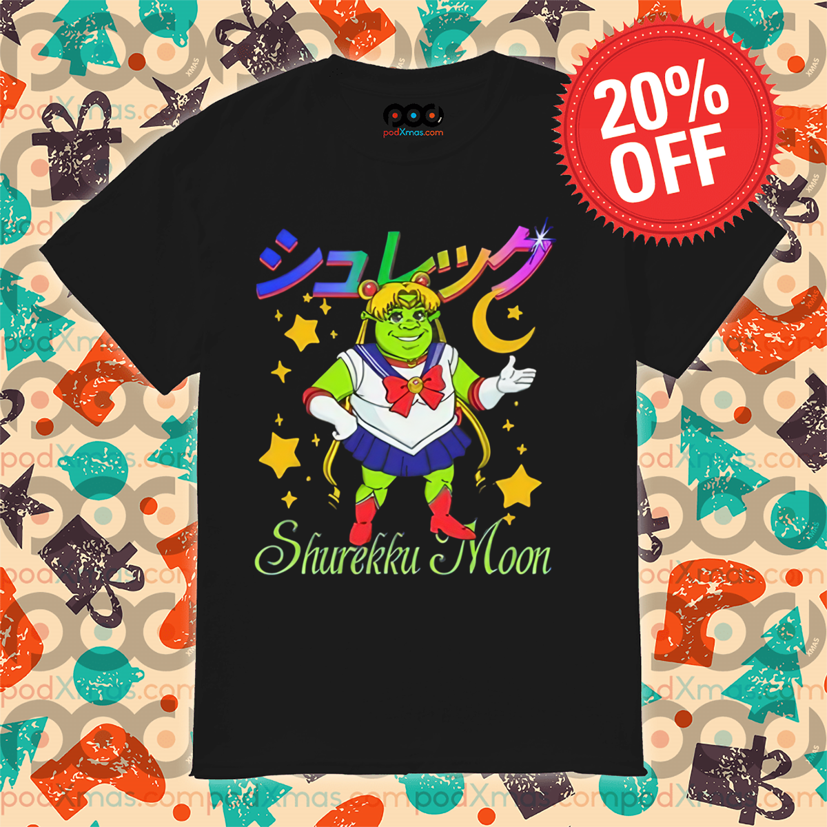 Shrek Sailor Moon Cosplay Shurekku Moon 2024 Shirt
