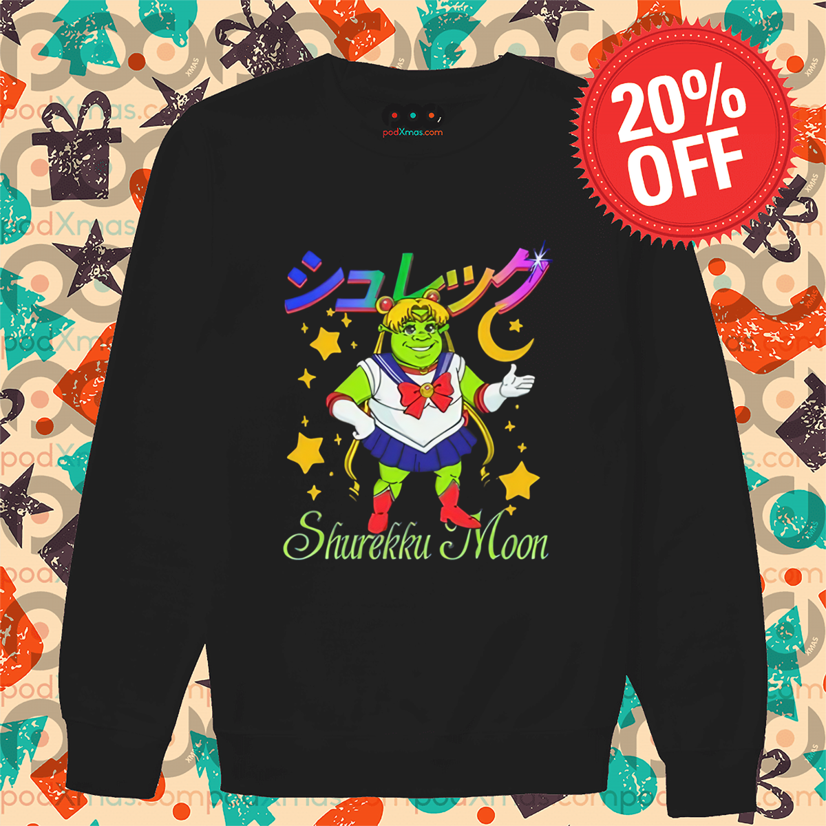 Shrek Sailor Moon Cosplay Shurekku Moon 2024 Shirt