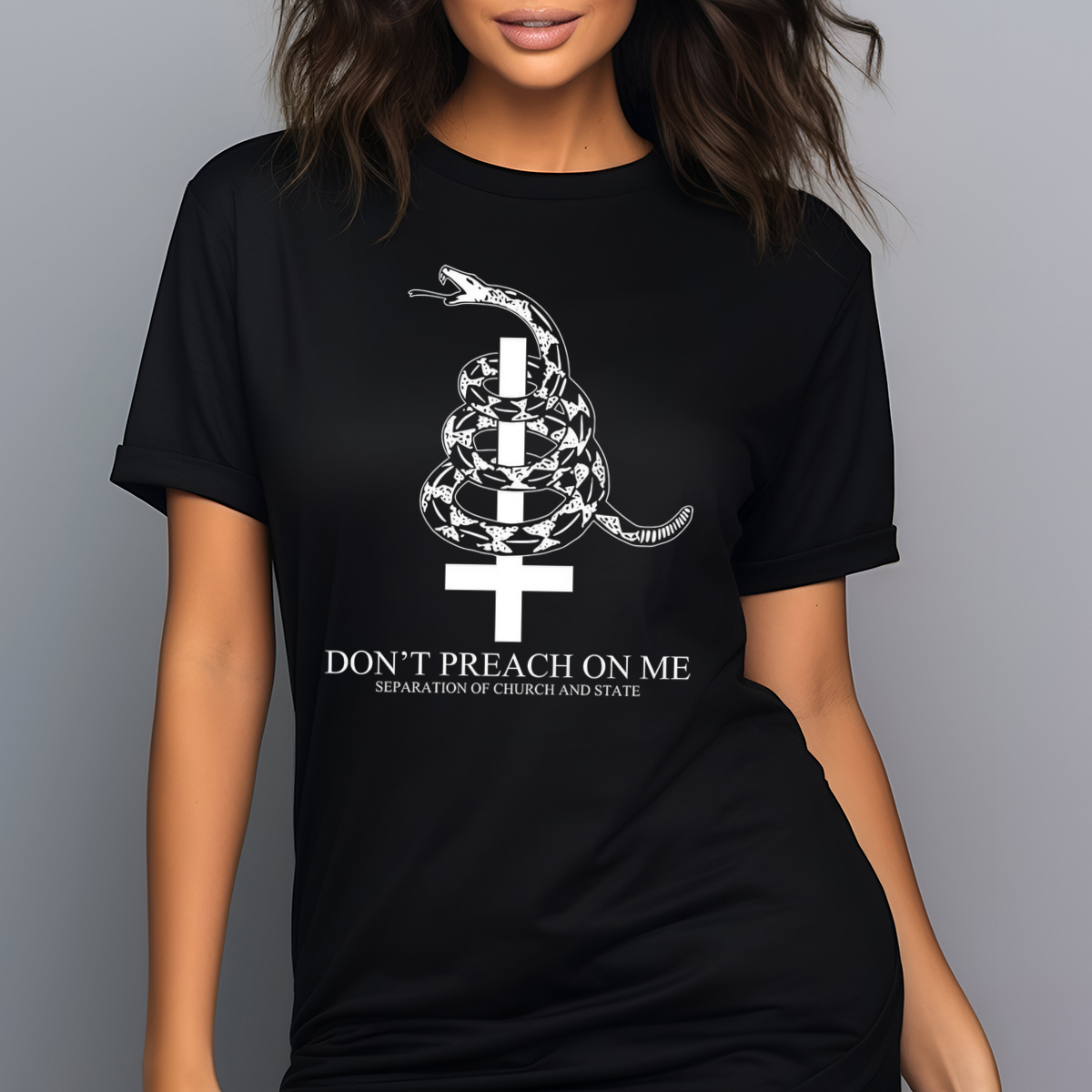 Snake Don't Preach On Me Separation Of Church And State Shirt