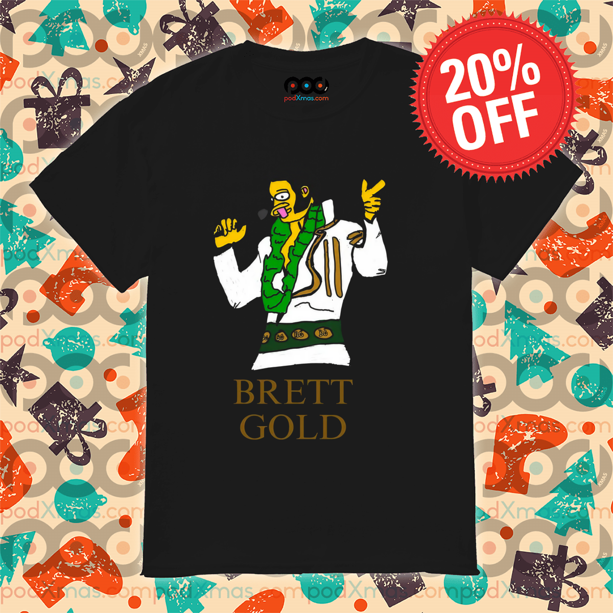 The Simpsons Elvis Presley Brett Gold 2024 Shirt