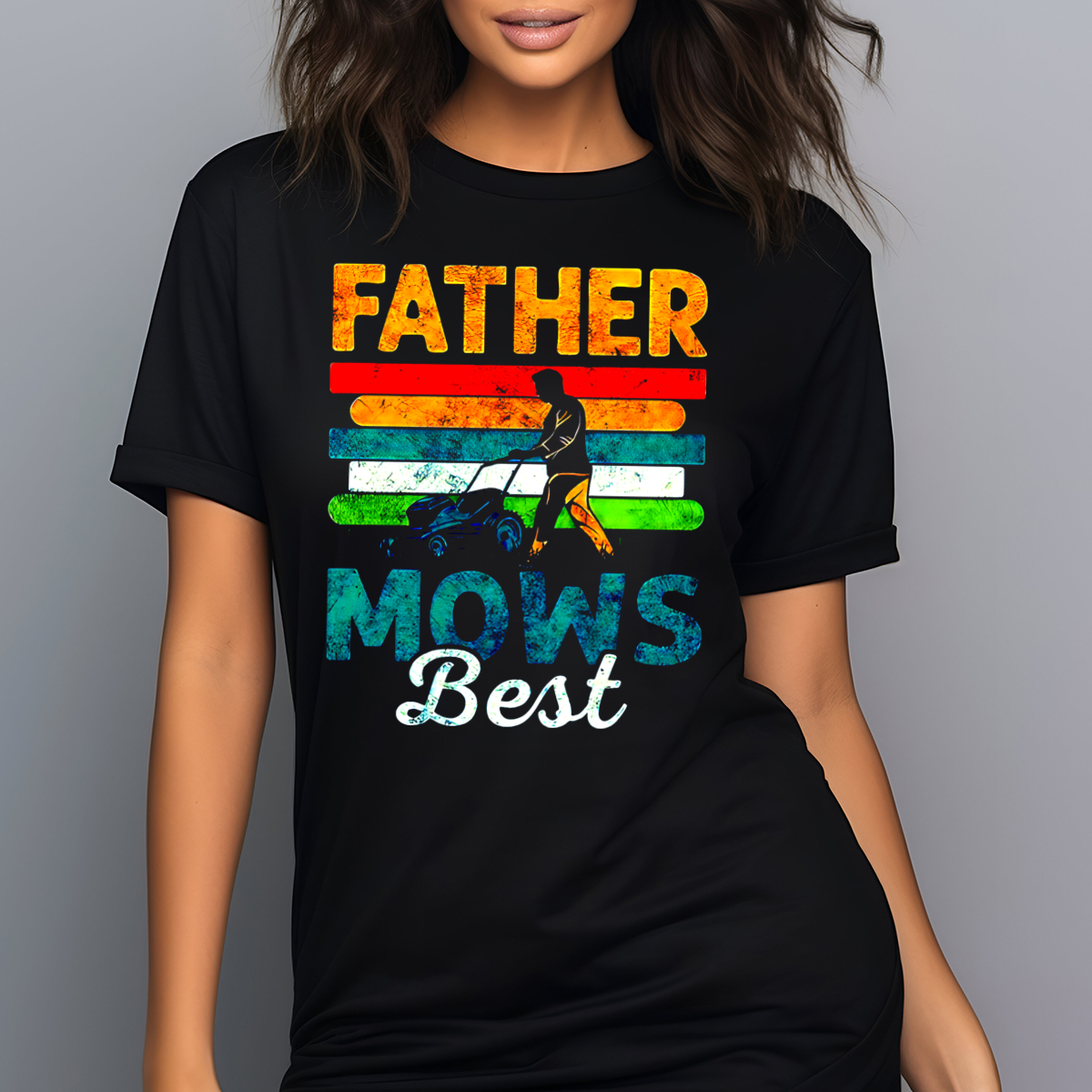 Weeding Father Mows Best Vintage 2024 Shirt