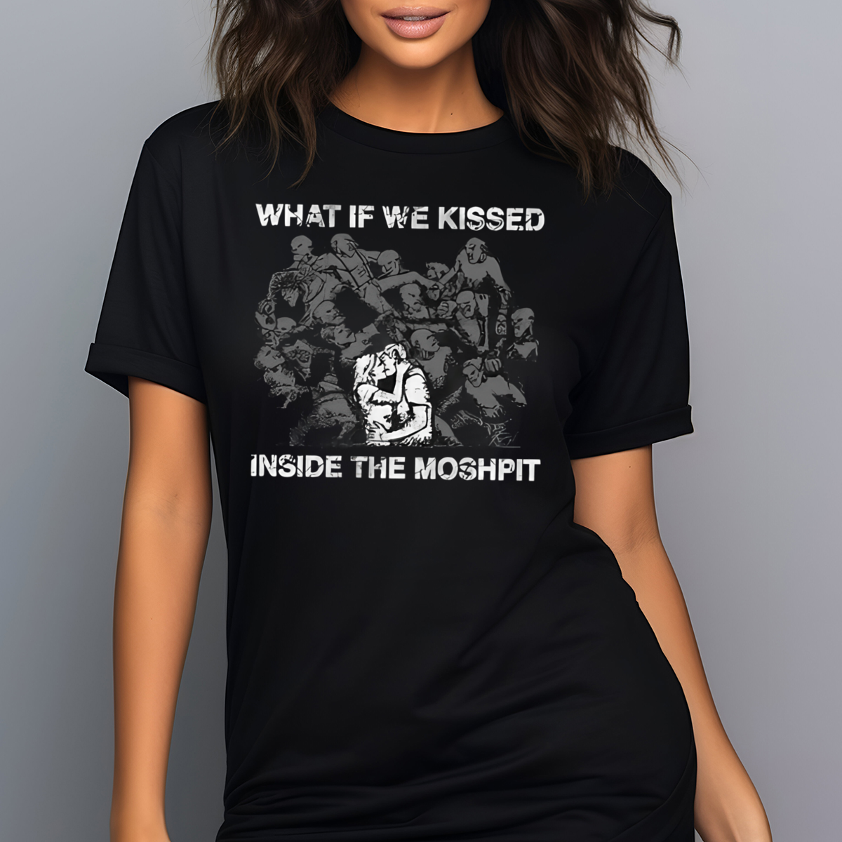 What If We Kissed Inside The Moshpit Vintage Shirt