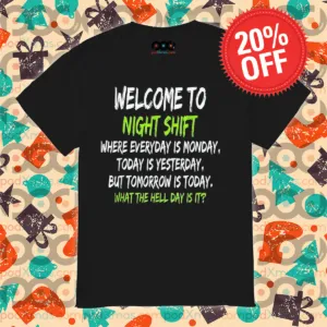 Welcome To Night Shift Where Everyday Is Monday Today Is Yesterday Shirt