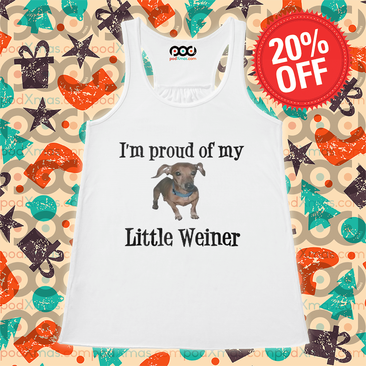 Dachshund I'm Proud Of My Little Weiner 2024 Shirt