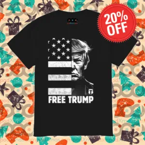 Donald Trump Free Trump American Flag Vintage Shirt