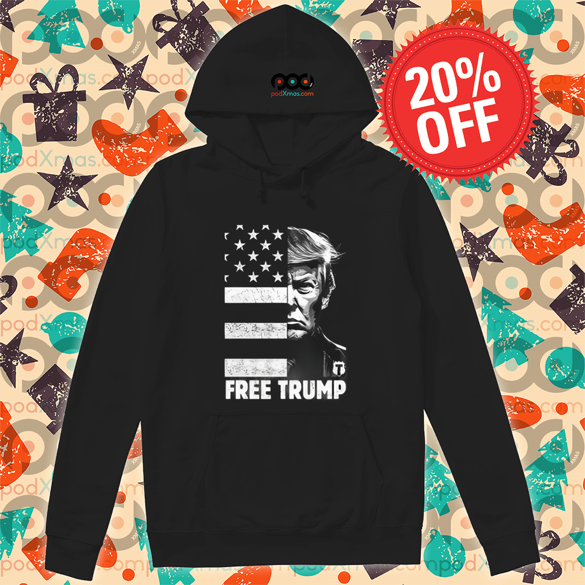 Donald Trump Free Trump American Flag Vintage Shirt