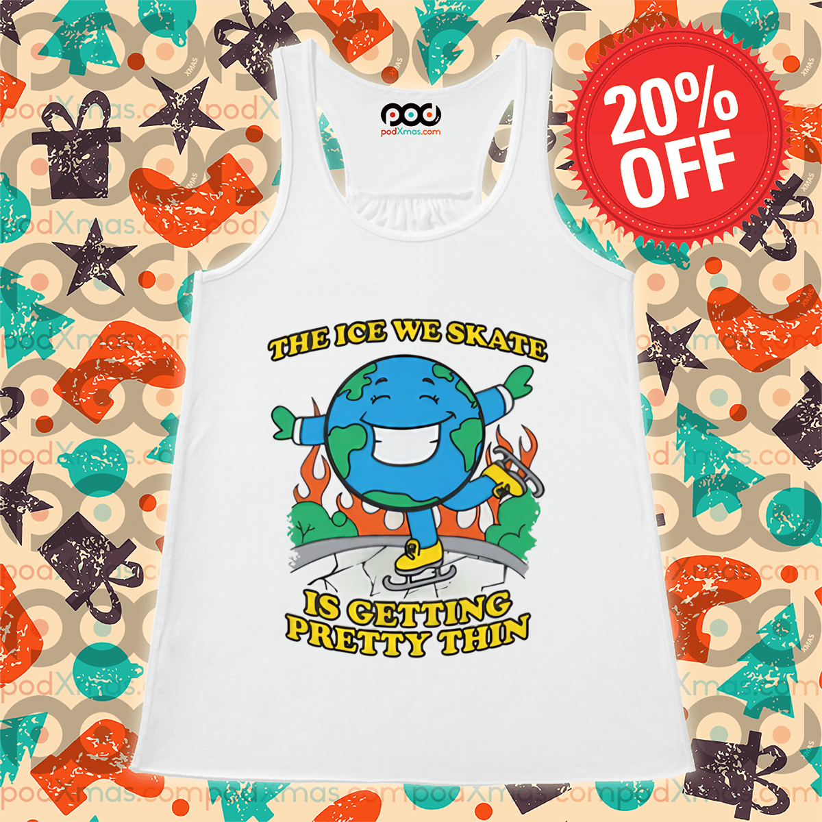 Earth The Ice We Skate Is Getting Pretty Thin 2024 Shirt