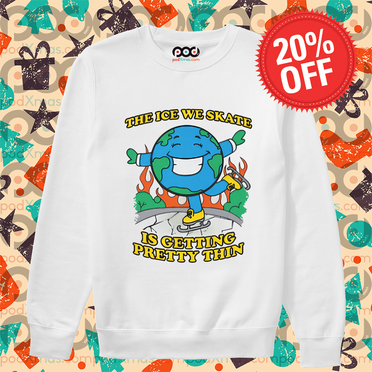 Earth The Ice We Skate Is Getting Pretty Thin 2024 Shirt