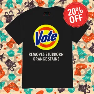 Vote Removes Stubborn Orange Stains Shirt