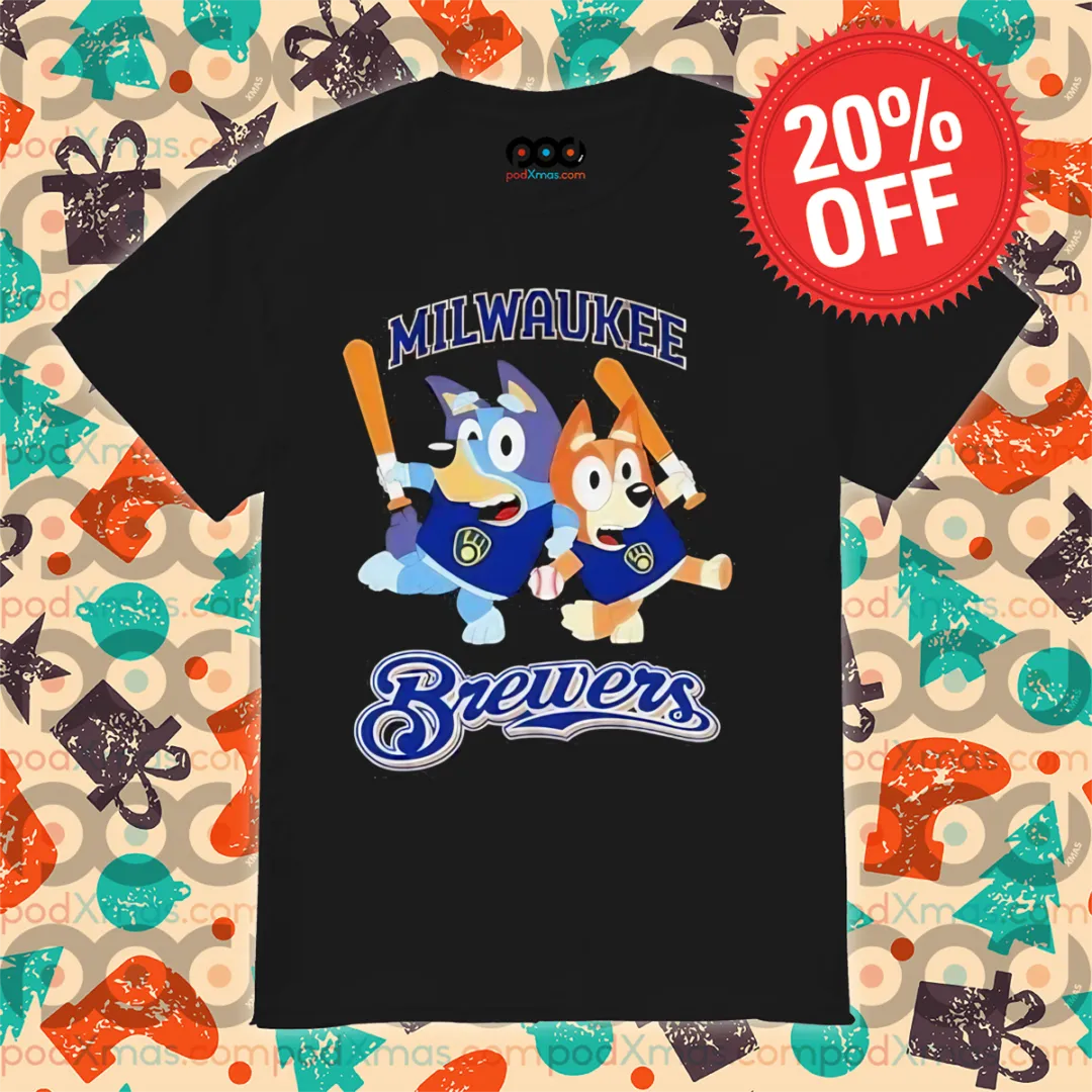 Bluey Milwaukee Brewers 2024 Shirt
