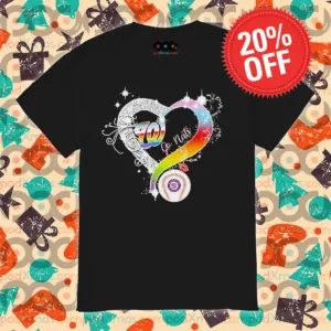 Diamond Heart Go Nats Baseball LGBTQ 2024 Shirt