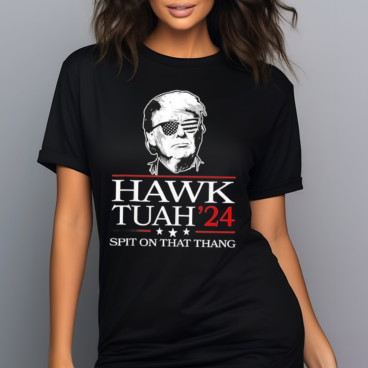 Donald Trump Hawk Tuah 24 Spit On That Thang 2024 Shirt