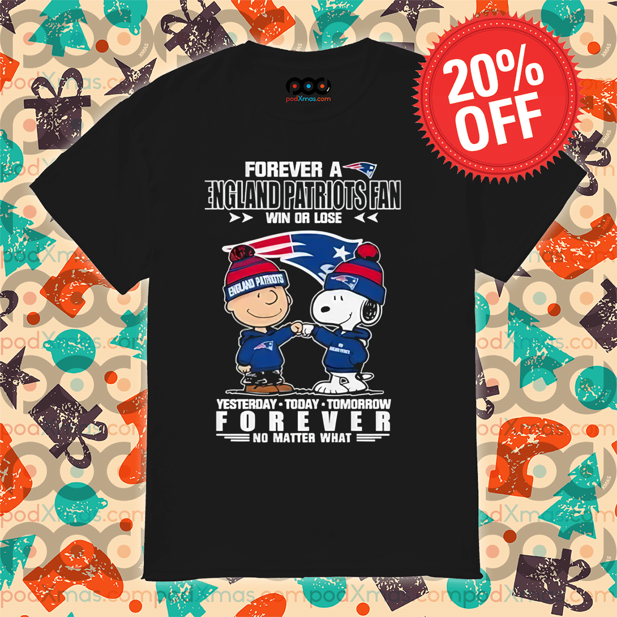 Peanut Snoopy Forever A England Patriots Fan Win Or Lose 2024 Shirt