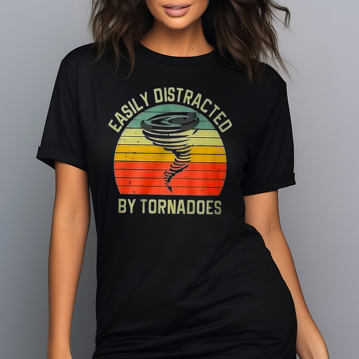 Easily Distracted By Tornadoes Vintage 2024 Shirt