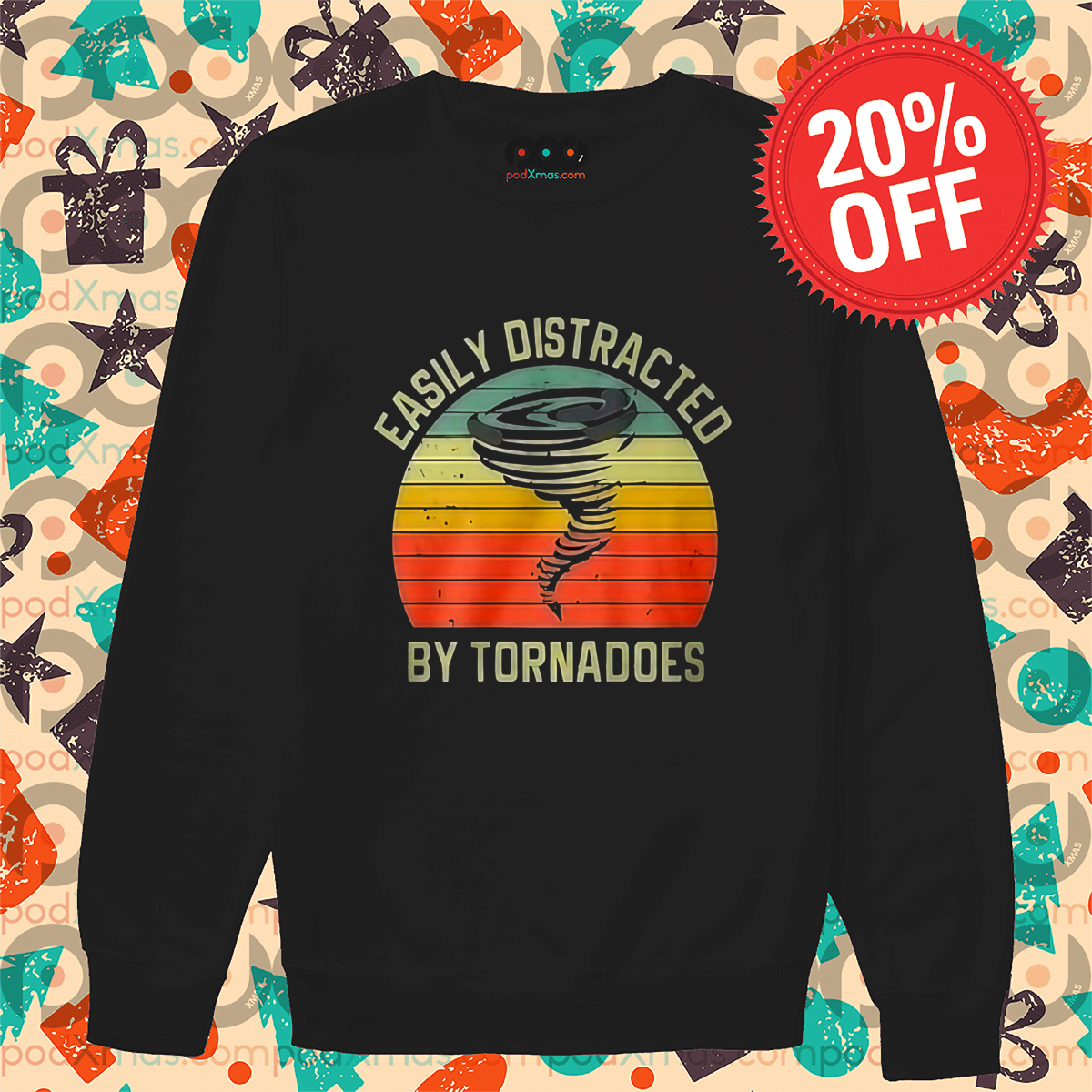Easily Distracted By Tornadoes Vintage 2024 Shirt