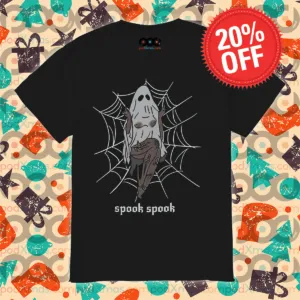 Boo Ghost Big Boobs Spook Spook Halloween Spider-Web Shirt