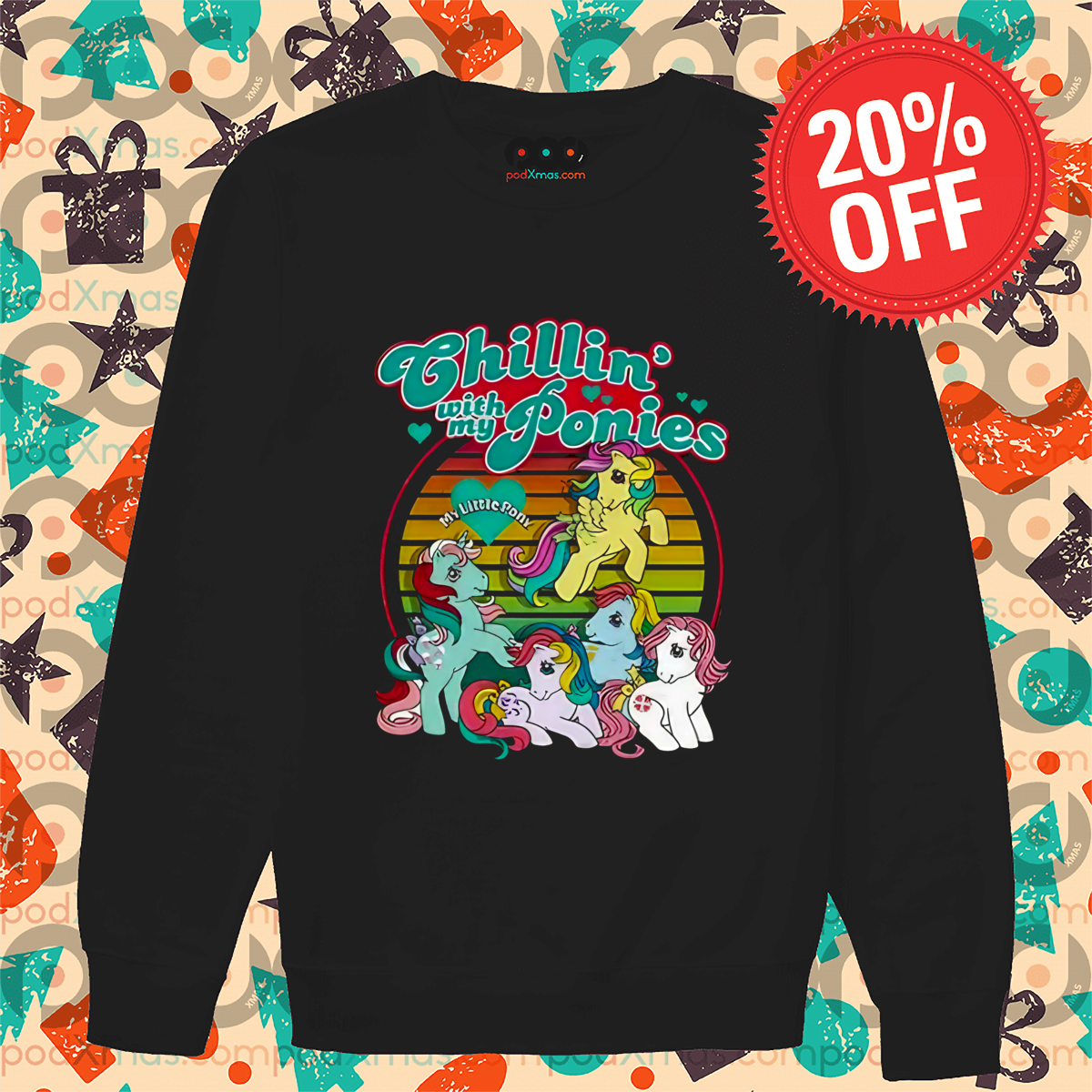 Chillin' With My Ponies My Little Ponny Vintage Shirt