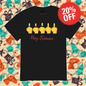 Middle Finger Hey Simon Say No To Simon Cowell Shirt