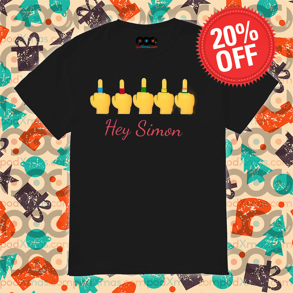 Middle Finger Hey Simon Say No To Simon Cowell Shirt