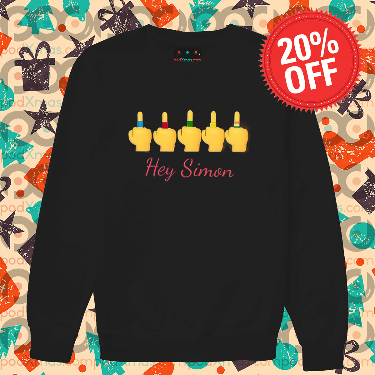 Middle Finger Hey Simon Say No To Simon Cowell Shirt