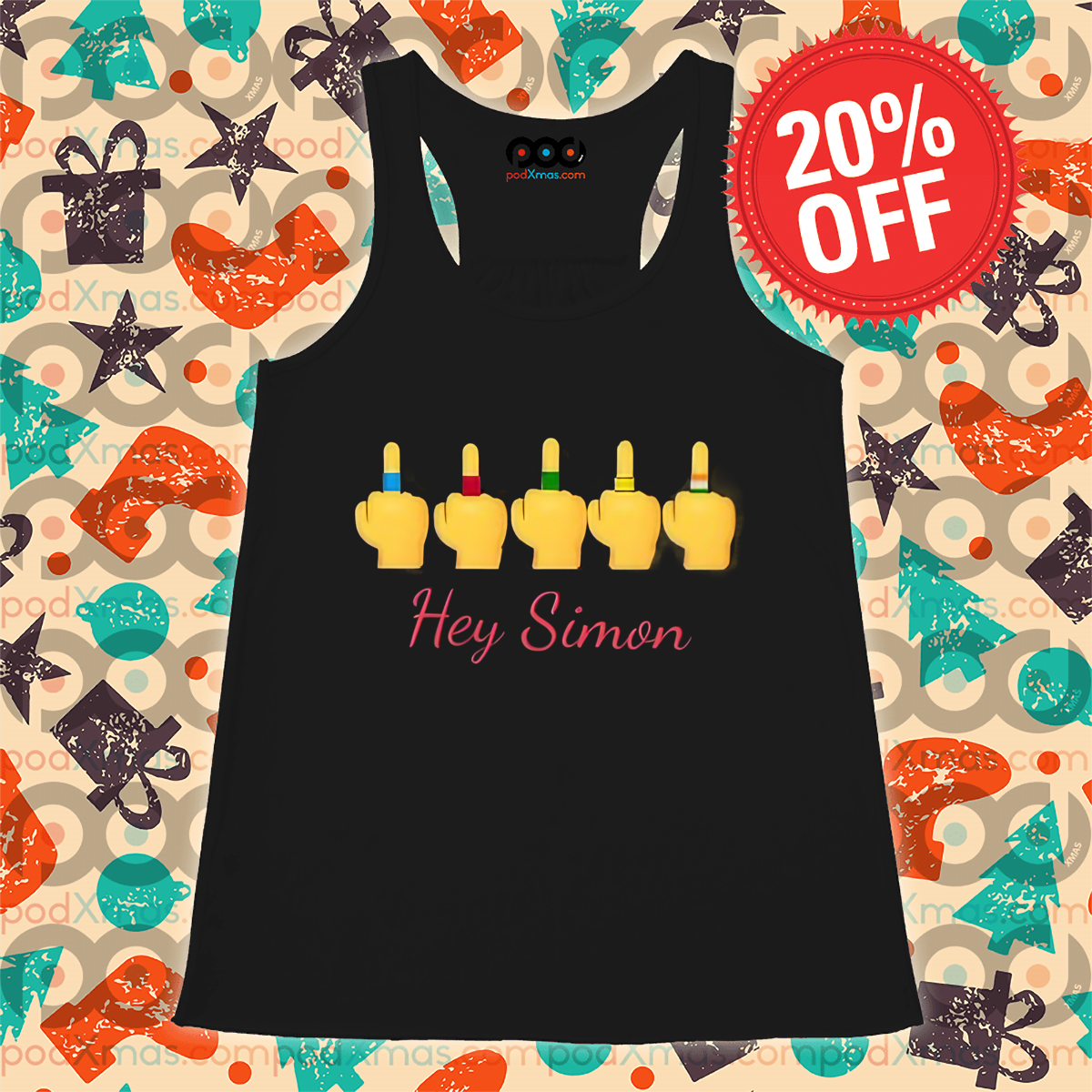 Middle Finger Hey Simon Say No To Simon Cowell Shirt
