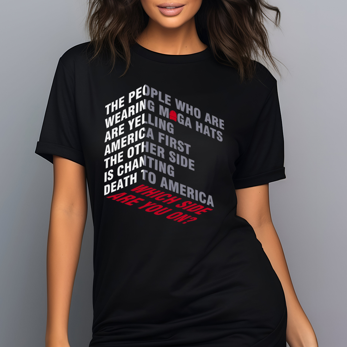 The People Who Are Wearing Maga Hats Are Yelling America First Shirt