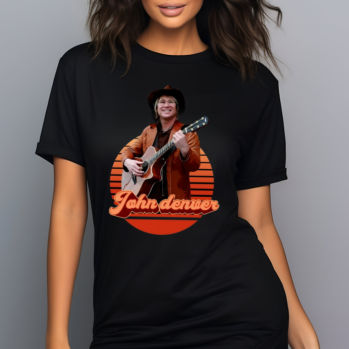 John Denver Guitar Poster Retro 2024 Shirt