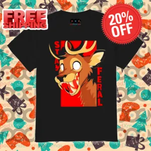Horror Deer Stay Feral Shirt