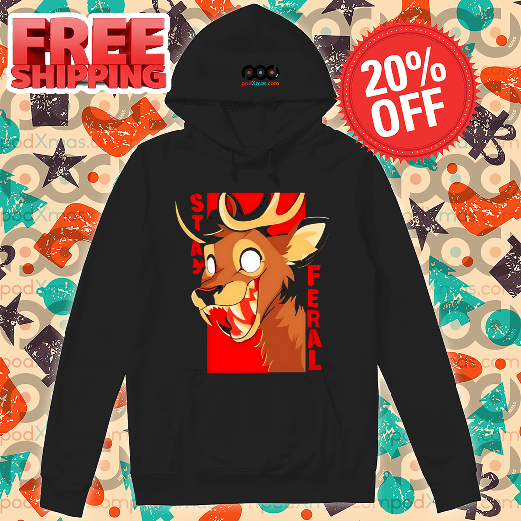 Horror Deer Stay Feral Shirt