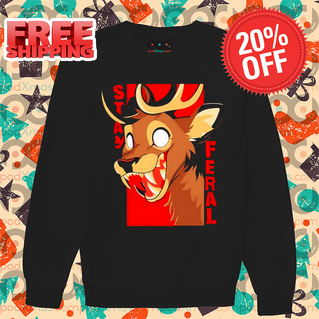 Horror Deer Stay Feral Shirt