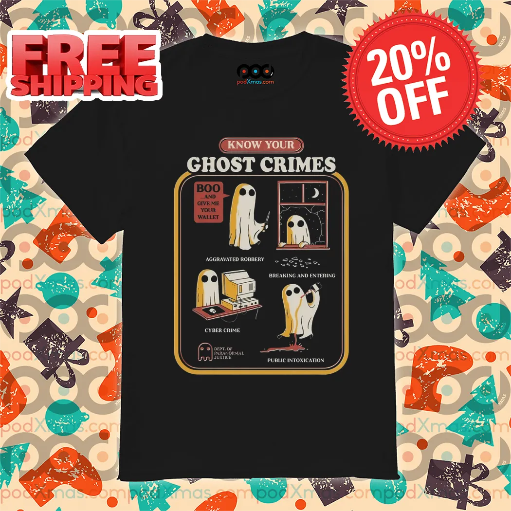 Know Your Ghost Crimes Boo And Give Me Your Wallet Shirt