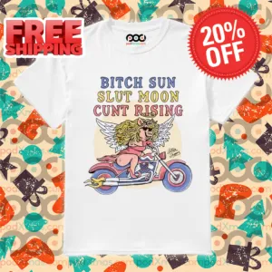 Pig Racer Bitch Sun Slut Moon Cunt Rising Shirt