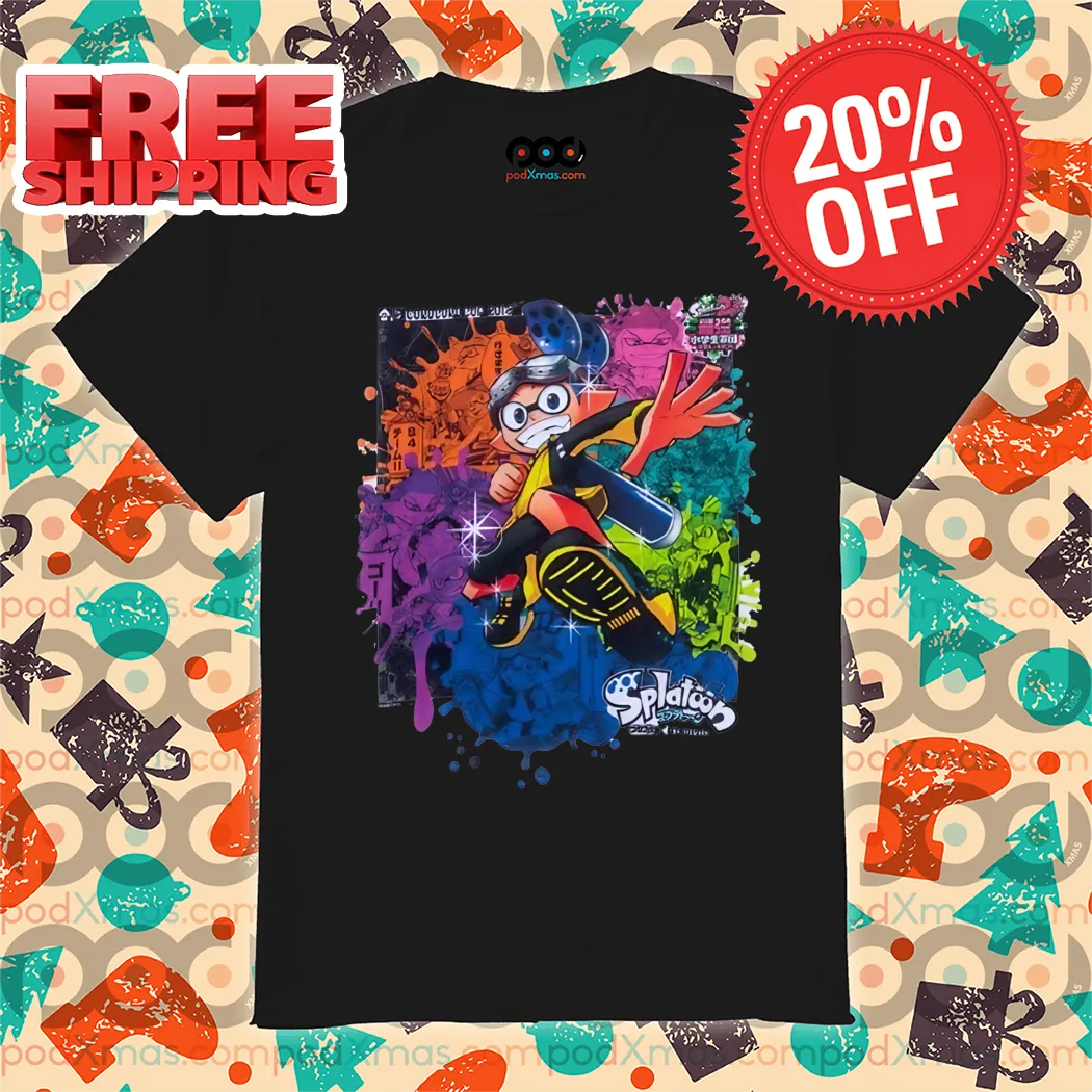 Splatoon Characters Colorful 2024 Shirt
