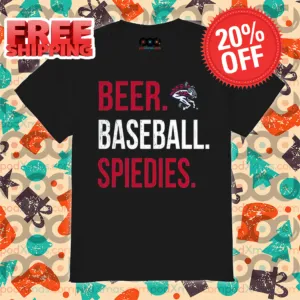 Binghamton Rumble Ponies Beer Baseball Spiedies Vintage Shirt
