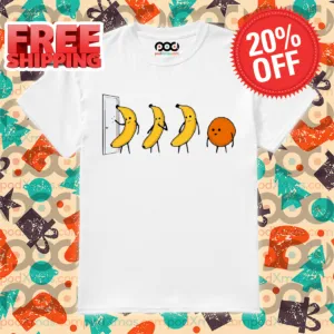 Bananas Orange Knock Knock The Door Funny Shirt