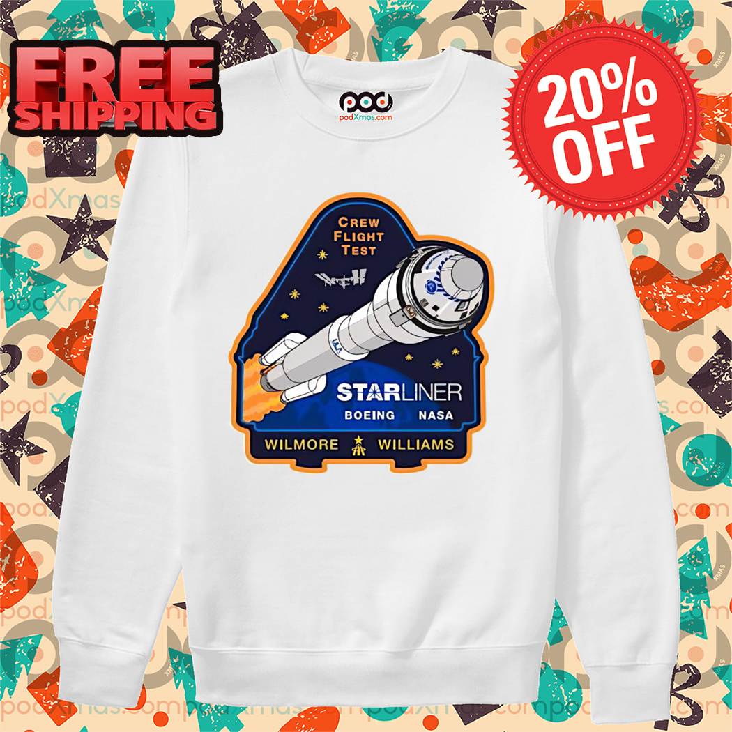 Spacecraft Crew Flight Test Starliner Boeing Nasa Shirt Spacecraft Crew Flight Test Starliner Boeing Nasa Shirt