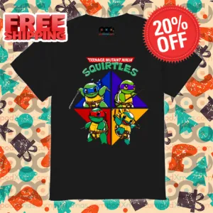 Pokemon Ninja Turtle Cartoon Teenage Mutant Ninja Squirtles Shirt